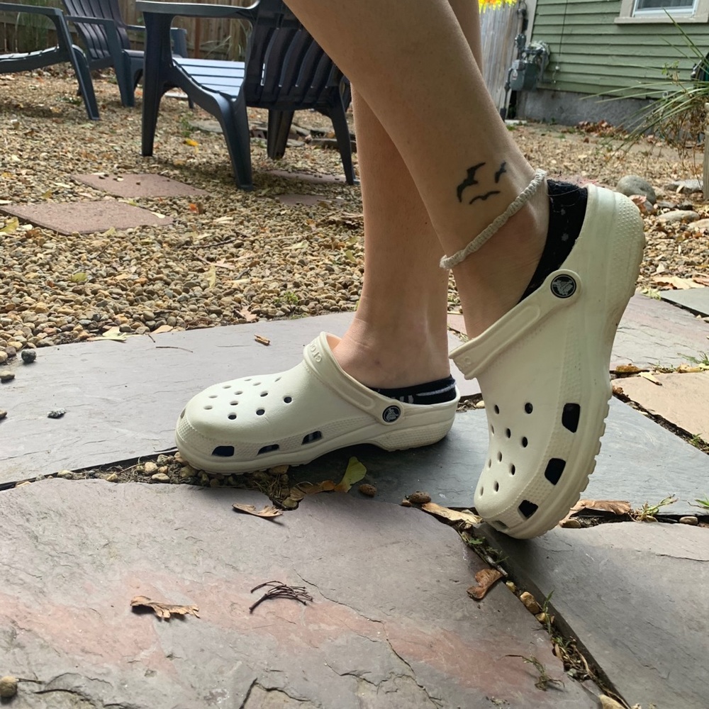 White Crocs